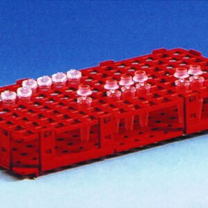BRAND Reaction Vessel Stand, PP, 8×16 Openings, Blue, Pack of 5