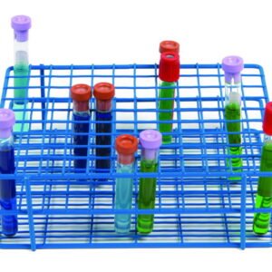 Heathrow Scientific Coated Wire Tube Rack 10–13mm 9x12 Format Blue
