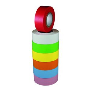LLG Adhesive Label Tape, White Length: 12.7 m, Width: 25.4 mm, Pack of 3