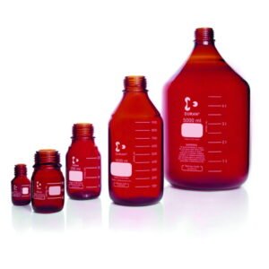 DWK Duran Laboratory Bottle, 10L Amber, Without Cap