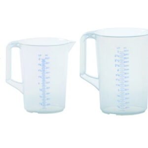 Measuring jug 5000ml, PP, 2 scales transparent, closed handle