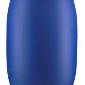 Kautex Barrels, PE-LD, with Standard Lid and Clamping Ring Blue, Cap. 120 Ltrs, Pack of 3