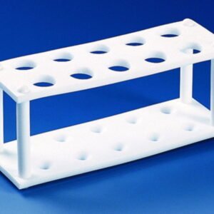 BRAND Test Tube Racks, PTFE for 10 Tubes up to D. 19 mm, 180x60x70 mm