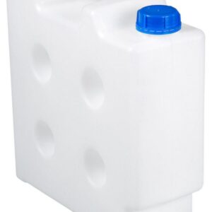 Bürkle Space-Saving Canisters, PP, Cap. 10 Ltrs. with Outlet