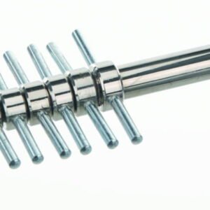 BOCHEM Cork Borer Set of 9 pcs. with Ejector, 5-15mm Ø, Brass Nickel Plated
