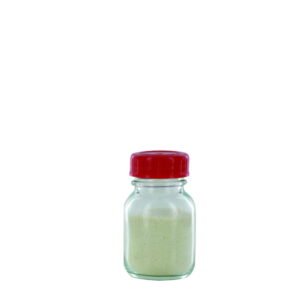 Behr Wide Neck Bottle RK 50 GT, 50ml Clear Glass, with Closure and PTFE Insert, Thread Dia. 32mm