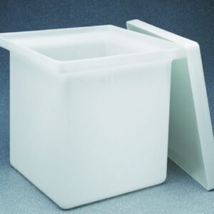 Thermo Nalgene Rectangular Tank with Lid, 114L, LLDPE, 61x46x46cm, Heavy Duty
