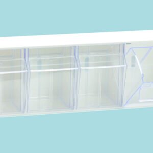 Storage system MultiStore no. 4 high impact plastic, light grey