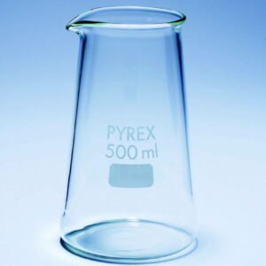 DWK Pyrex Borosilicate Glass Beaker 250 mL, Conical Shape with Spout, Pack of 10