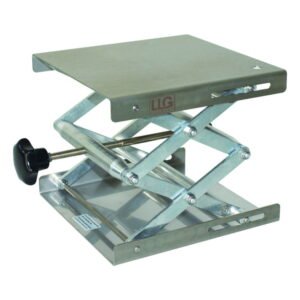 LLG Lab Jack 200x200 mm, Height Min 60 mm, Height Max 270 mm, Stainless Steel