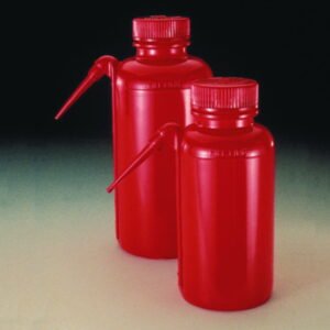 Thermo Nalgene Safety Washing Bottles, PE-LD, Red Cap, 500 ml