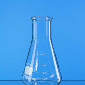 Erlenmeyer flask, wide neck, Boro 3.3 2000 ml, with beaded rim and graduation pack of 10