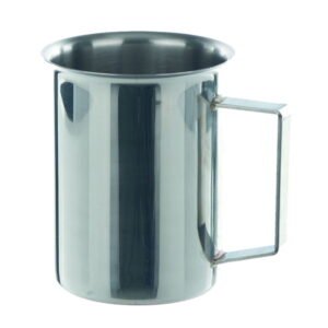 BOCHEM Beaker 5000 ml, 18/10 Stahl with rim and handle