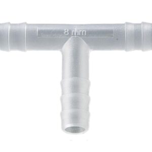 Bürkle T-Connector 7-9 mm, PVDF Cylindr. Beaks, Pack of 10