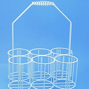 Württ Bottle Carrier PE-Coated Wire for 4 x 250 ml Bottles (80 × 80 mm Compartments)