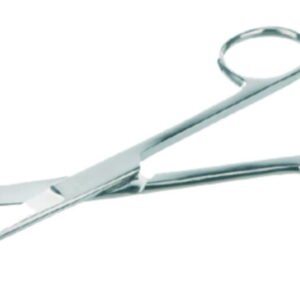 Bochem Instrumente Stainless Steel Scissors, Straight, Pointed, 130 mm in Length