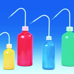 VITLAB Wash Bottles 500 ml, LDPE, Blue, Pack of 5