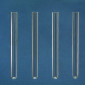 Glaswarenfabrik Karl Hecht Soda Glass Test Tubes without Rim (8 x 40 mm) – Pack of 100