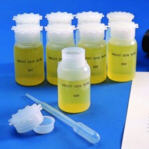 Kartell Wide Mouth Bottle 50 mL PE Graduated with Closure PP