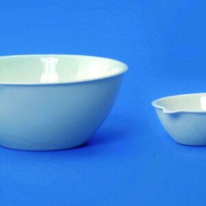 LLG Evaporating Dish 274/1a 62 ml, 70 x 30 mm, Flat Bottom, with Drain