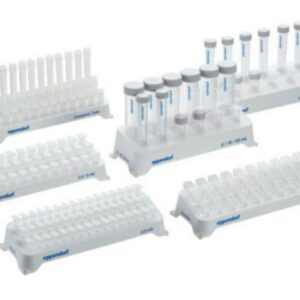 Eppendorf Tube Rack for 1.5mL and 2mL Vials, 36 Seats, White, Autoclavable, Pack of 2