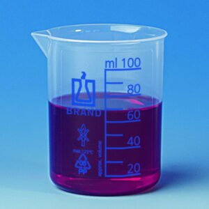 Beakers,PP,low form,cap. 1000 ml blue graduation pack of 6