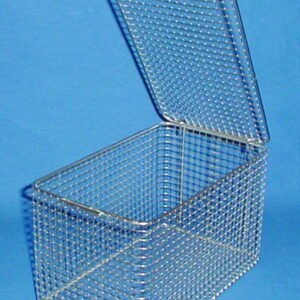 Württ Cleaning Basket with Lid (250x150x150mm, Stainless Steel)
