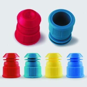 LLG Test Tube Stoppers, Green, for 12-13 mm Ø, Pack of 100