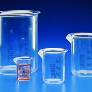 Kartell 100ml Beaker with Blue Graduation, PMP Low Form, Autoclavable
