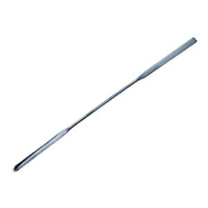 Micro powder spatula square/half-shell, 210 mm