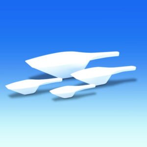 VITLAB Measuring Scoops, 10 ml, PP, White, 100 mm Length, Pack of 12