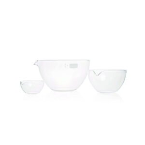 DWK Duran 45 mL Evaporating Basin with Spout and Flat Base, 60 mm Diameter