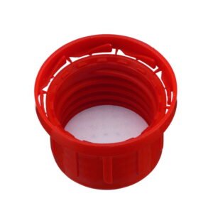 Kautex Degassing Cap PP Red with Cone Seal, Originality Ring, and Degassing Diaphragm