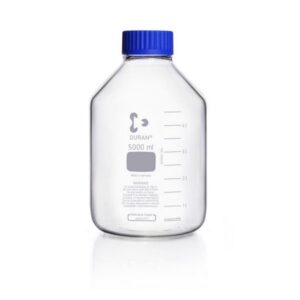 DWK Duran Thread Bottle, 5000 mL, Wide Neck with GLS 80 Thread, Complete