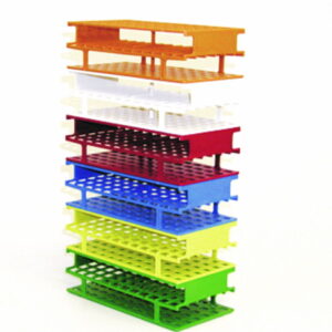 Thermo Nalgene Test Tube Stand Plastic for 13mm Diameter, 6 x 12 Openings, Green