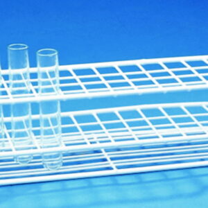 Württ Test Tube Stand (Wire, Nylon-Coated, 18x18mm, Height 70mm, 4 x 6 Openings)