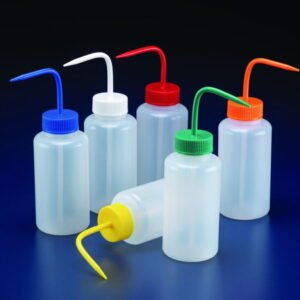 DWK Wash Bottle 500ml Wide Neck Blue Cap Pack of 5