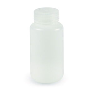 LLG Wide-Mouth Bottle, 1000 ml, Round, HDPE, with Screw Cap, Pack of 6