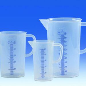 VITLAB Measuring Jug 50 ml, PP with Moulded Graduation, Blue