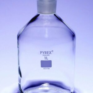 DWK Reagent Bottles, 1000 mL Narrow Neck with Stopper, NS 29/32 Pyrex, Pack of 10
