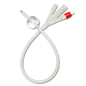 Foley Catheter 3 Way Latex Silicone – 24FG 30ml