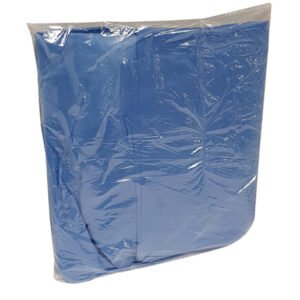 GOWN REINFORCED PATIENT BLUE 30GSM – Singles