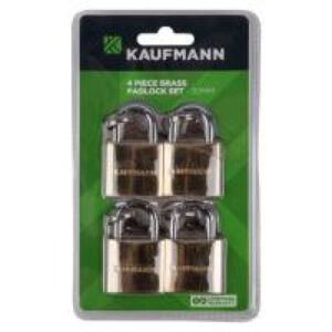 Kaufmann Brass Lock Set 4 Pc 30Mm