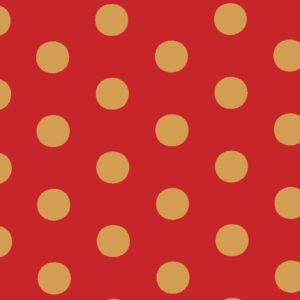 Red & Gold Dot (5m x 50cm)