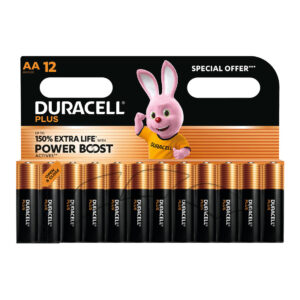Duracell Battery Plus Alkaline Aa 12 Pack