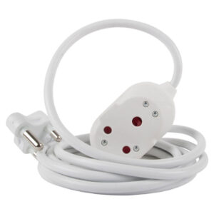 Nexus Extension Cord White Dbl 20M 1.5Mm 16A