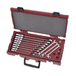 Kraftwerk 12Pc Swivel Ratchet Combo Spanner Set 8 - 19Mm