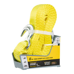 Tow Straps + Hooks Yel 6M