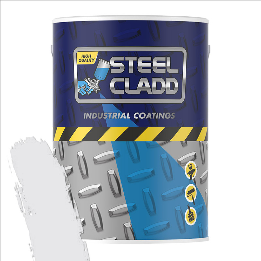 Steel Cladd Quick Dry Enamel Silver 5L