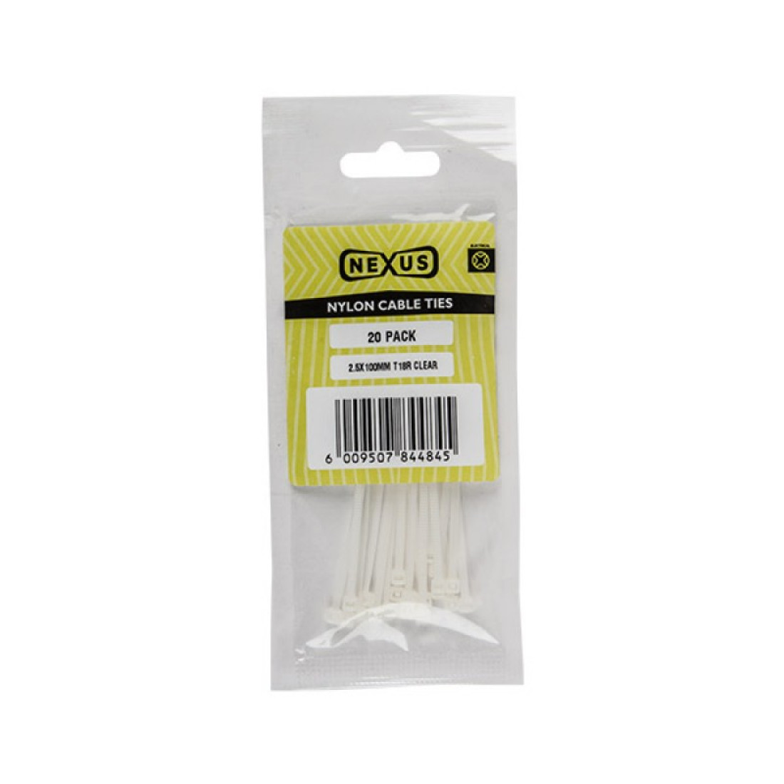 Nexus Cable Ties T50R 4.8Mmx200Mm Black 100 Packne